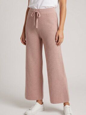 Petal + Pup Viola Drawstring Wide-Leg Knit Pant — Blush Pink, Size S/M — NWT